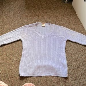 Faded purple knitted sweater. Warm.